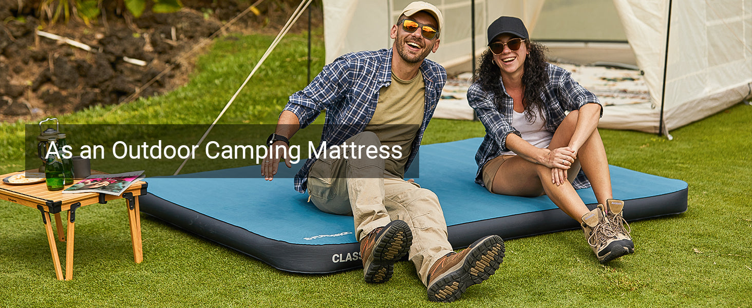 FUNDANGO Self Inflating Sleeping Pad Memory Foam Camping Mattress