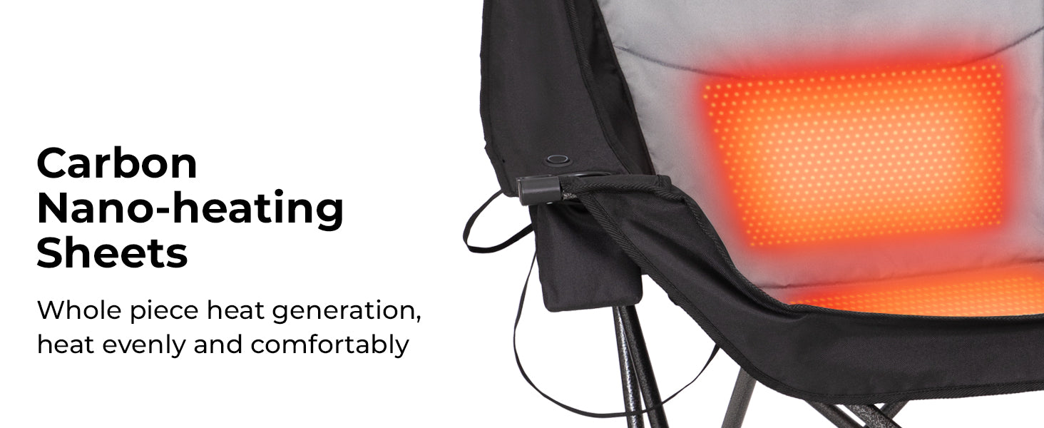 KingCamp CANNA C10 PLUS Heated Camping Chair