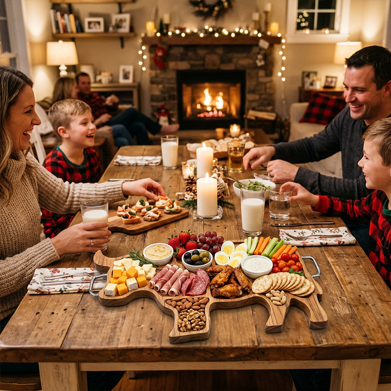 🔥🔥 Father's Day Special: 49% OFF: Rustic Cow-Shaped Charcuterie Board