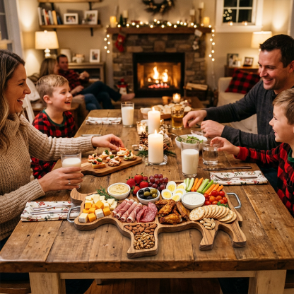 🔥🔥 Father's Day Special: 49% OFF: Rustic Cow-Shaped Charcuterie Board