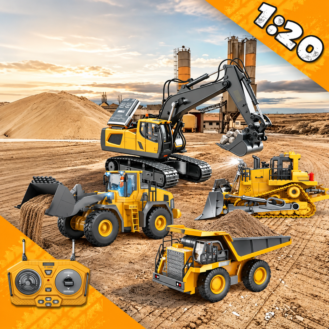 2.4GHz Remote Control and Working Construction Functions