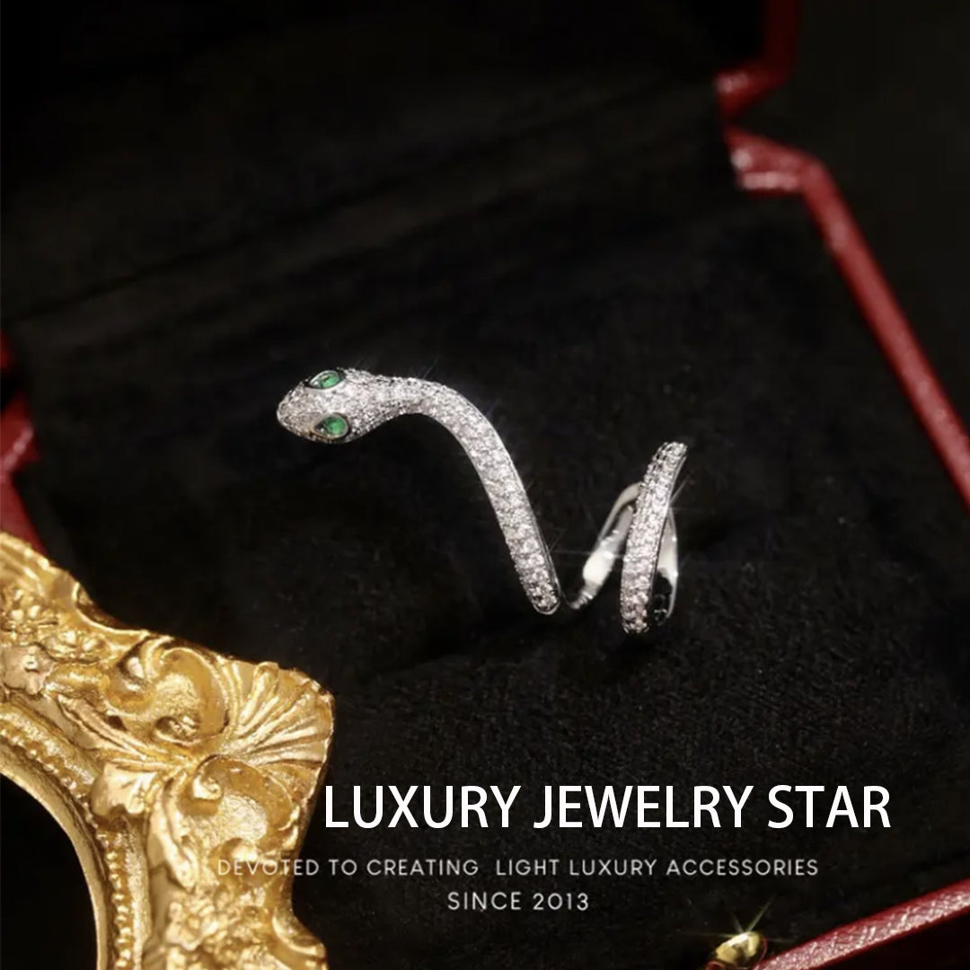 [New Arrival] Alloy temperament designer style snake-shaped surround ear stud