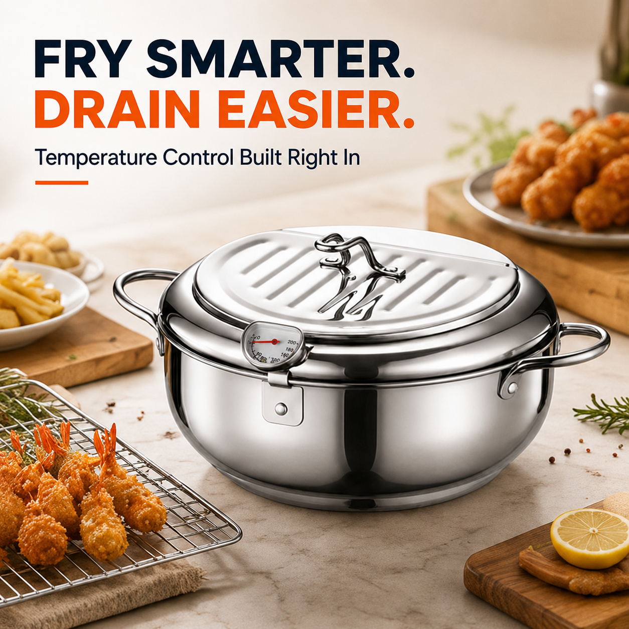 Pouring oil from deep fryer pot