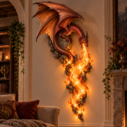 ✨Huge Discount 49% OFF | 🐉 Dragon Wall Sconce – Gothic Flame-Inspired Wall Accent