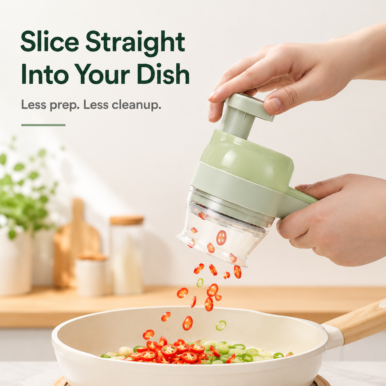 Slicing disc and chopping blade attachment details