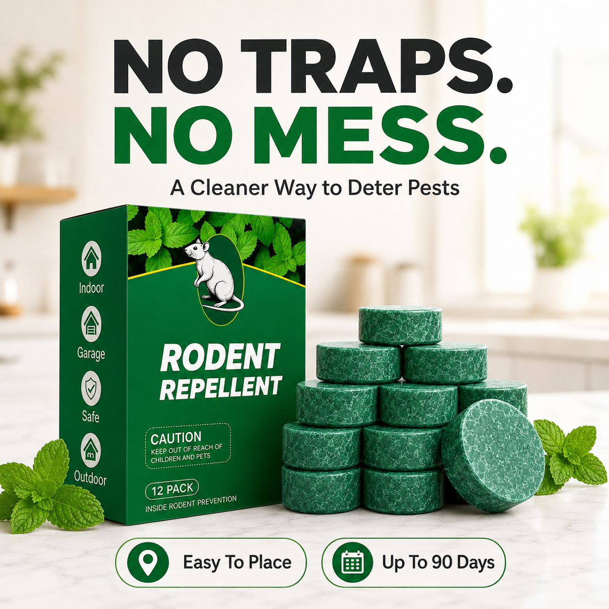 Cleaner pest control alternative compared to messy snap traps