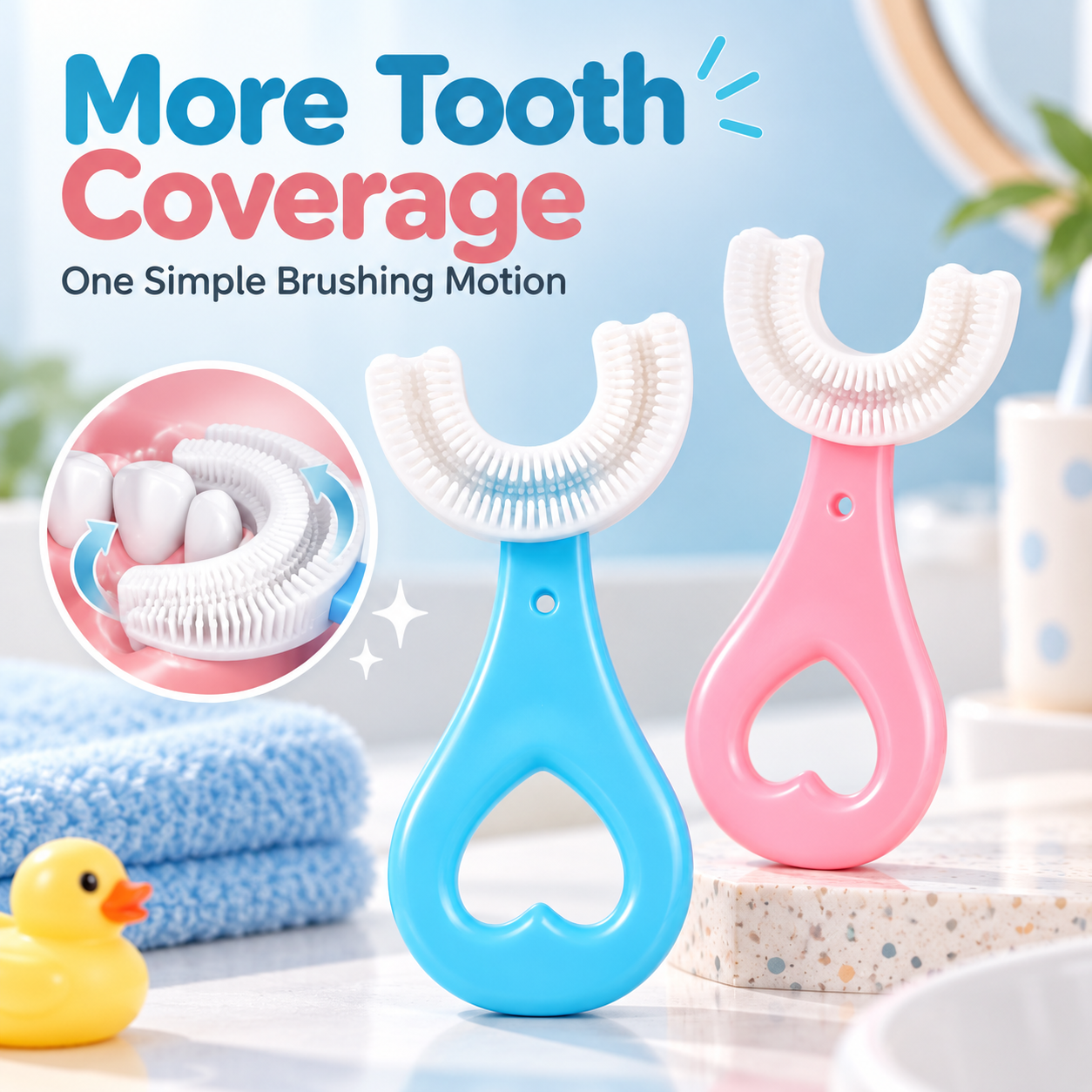 Secure interlock connection between toothbrush head and handle