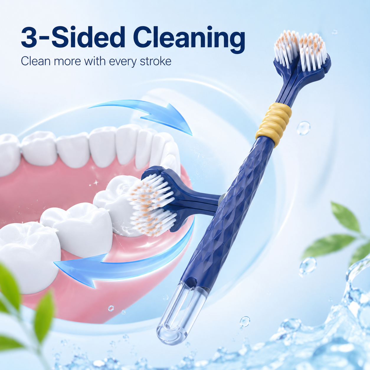 Ergonomic handle grip with hanging hole design