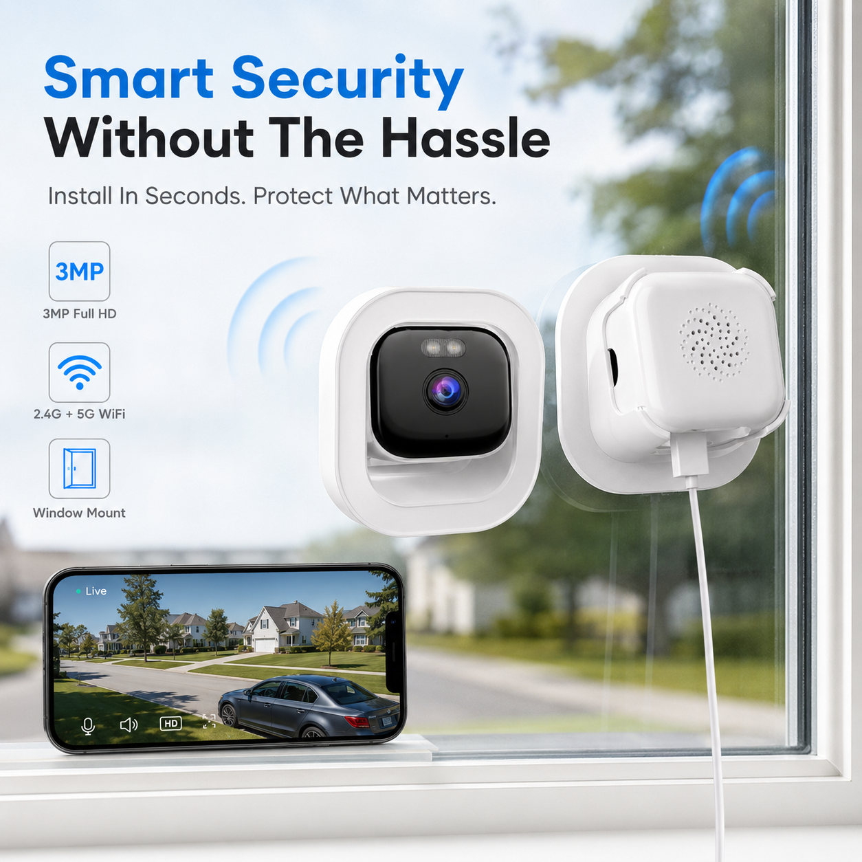 Step by step window camera setup and app pairing