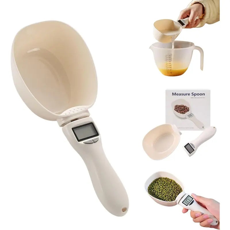 Compact digital measuring spoon scale