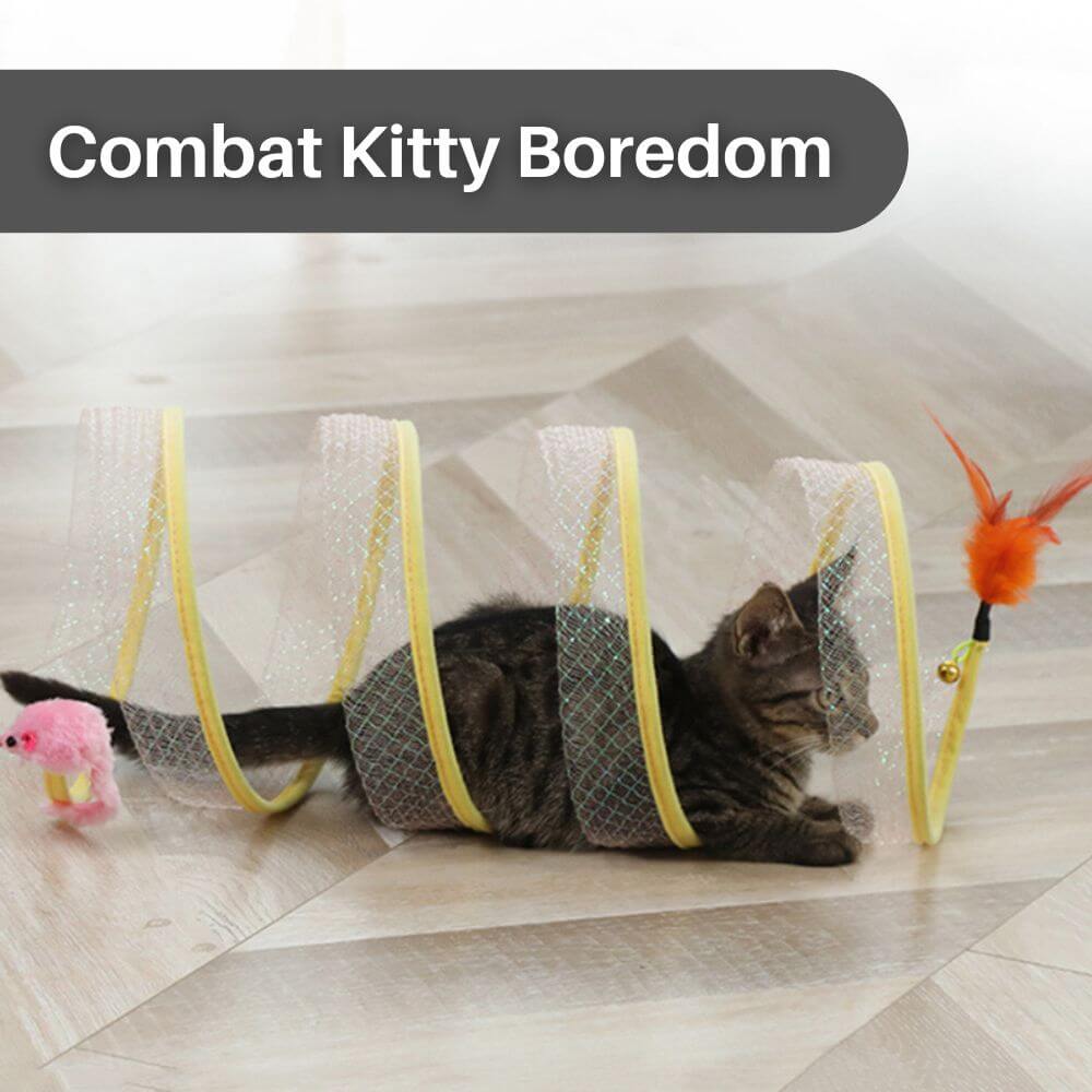 FelineFun™ Self-play Cat Hunting Spiral Tunnel Toy Offer