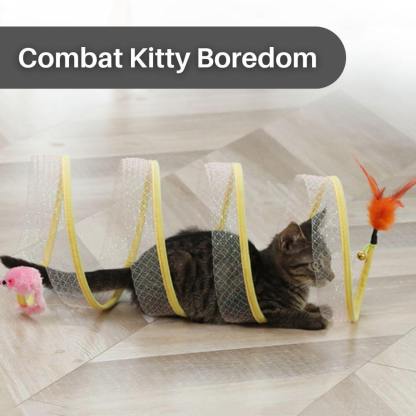 FelineFun™ Self-play Cat Hunting Spiral Tunnel Toy Offer