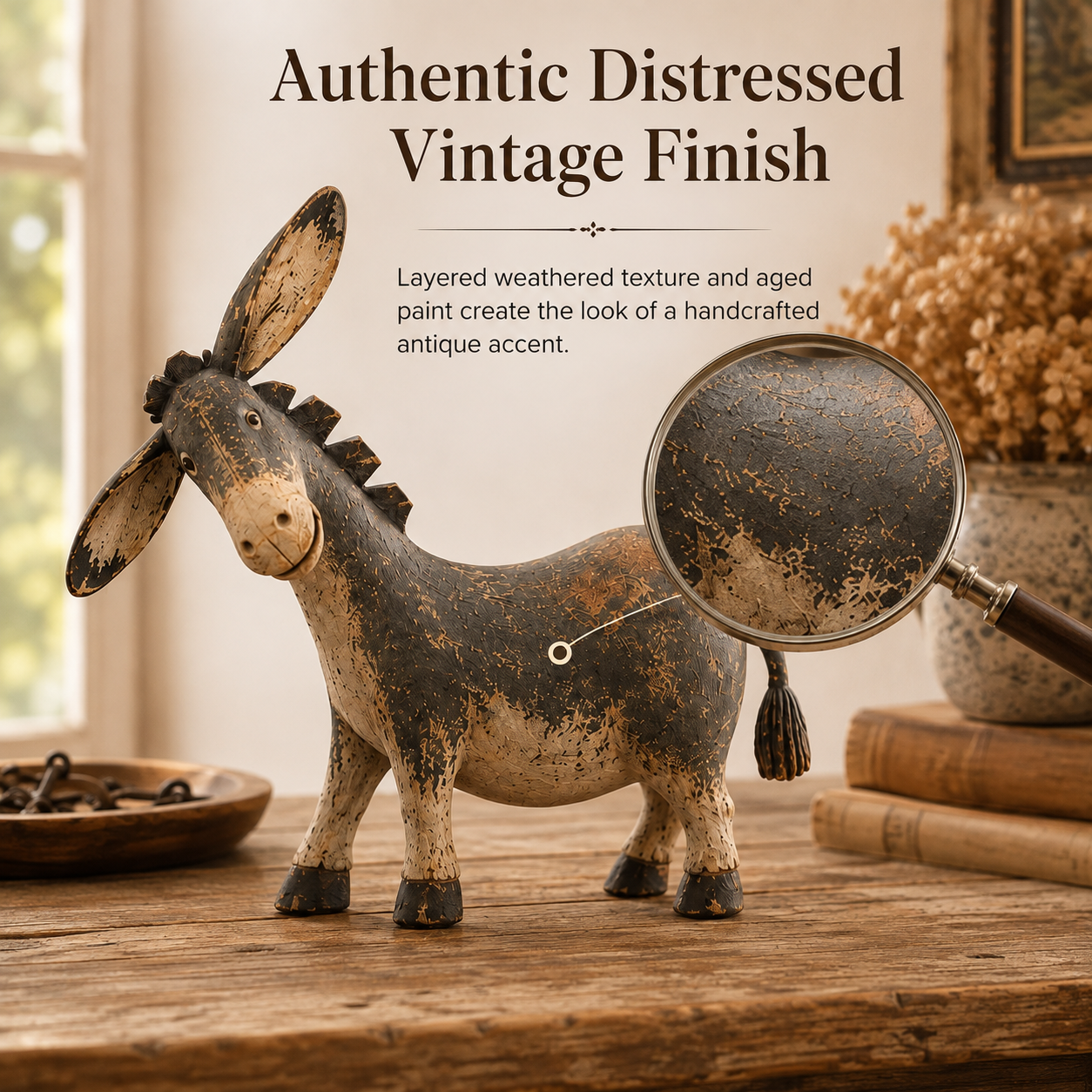 Donkey figurine home display