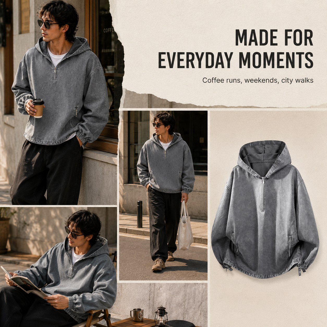 Relaxed outdoor casual lifestyle styling