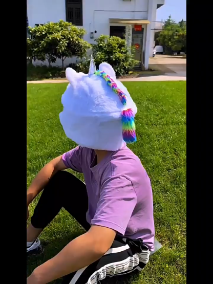 Motorcycle Helmet Cover - Unicorn