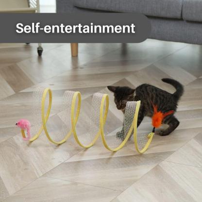 FelineFun™ Self-play Cat Hunting Spiral Tunnel Toy Offer