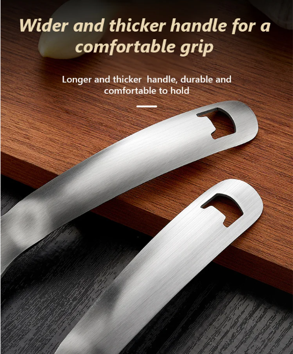 Ergonomic handle multifunction kitchen spoon