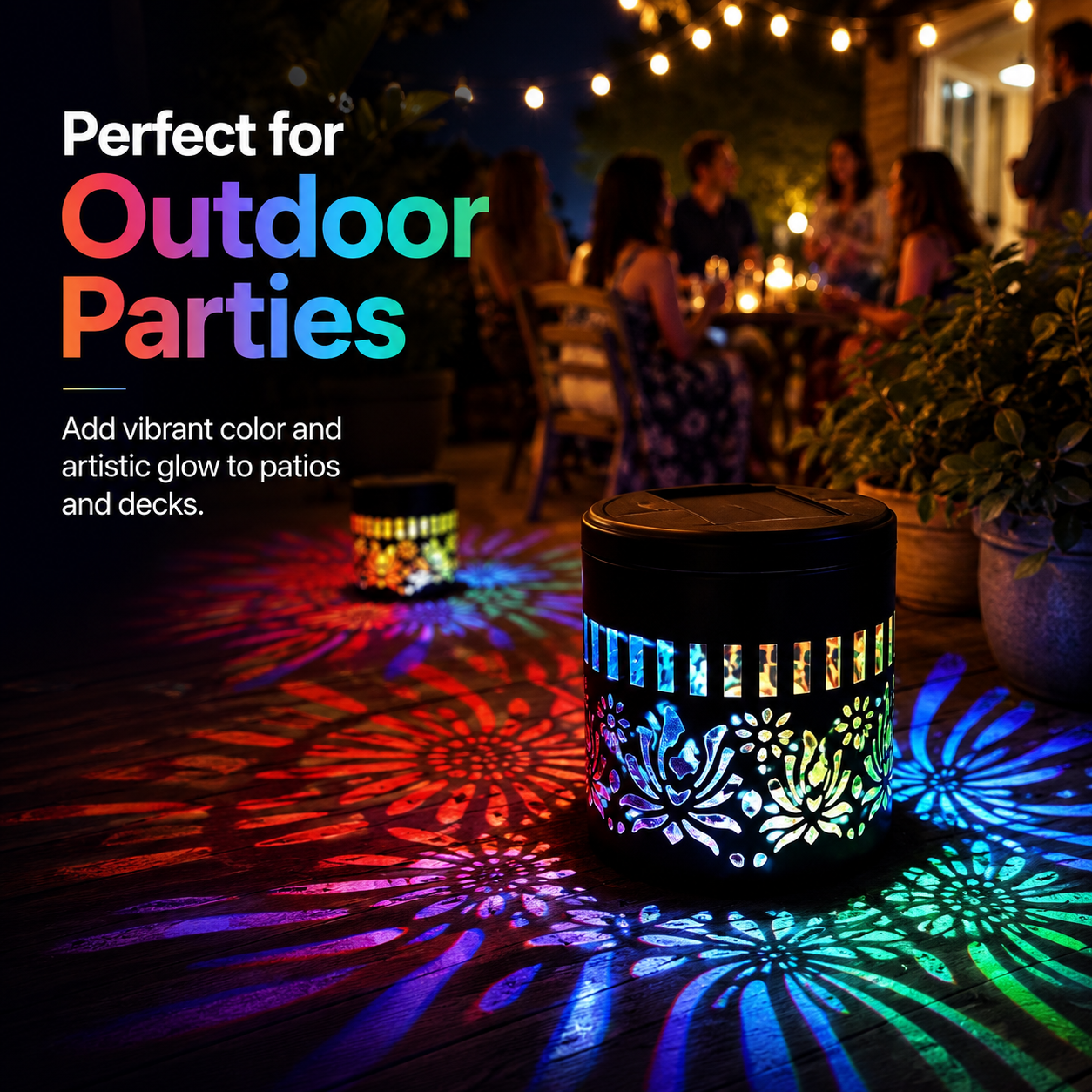 Weatherproof solar garden light
