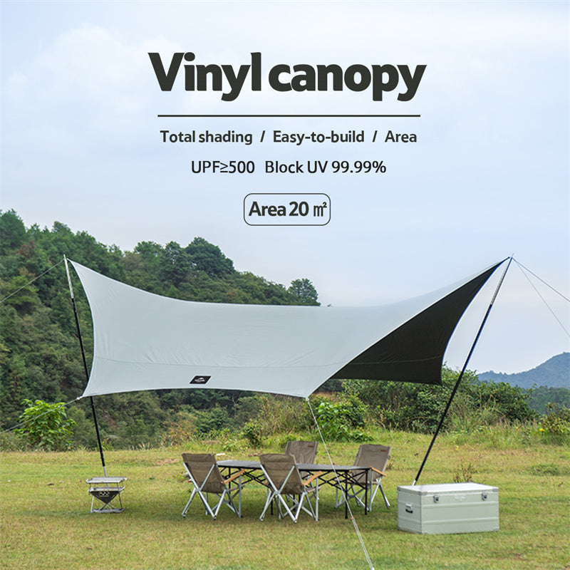 Naturehike SHARK Black Vinyl Hexagonal Sunshade