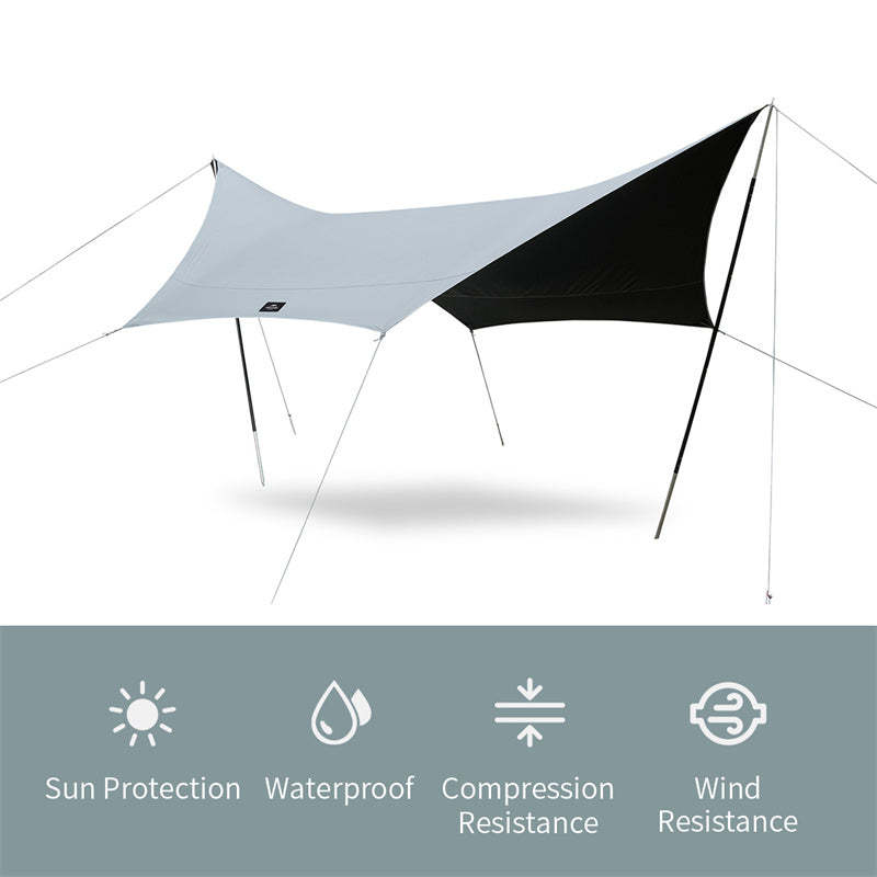 Naturehike SHARK Black Vinyl Hexagonal Sunshade
