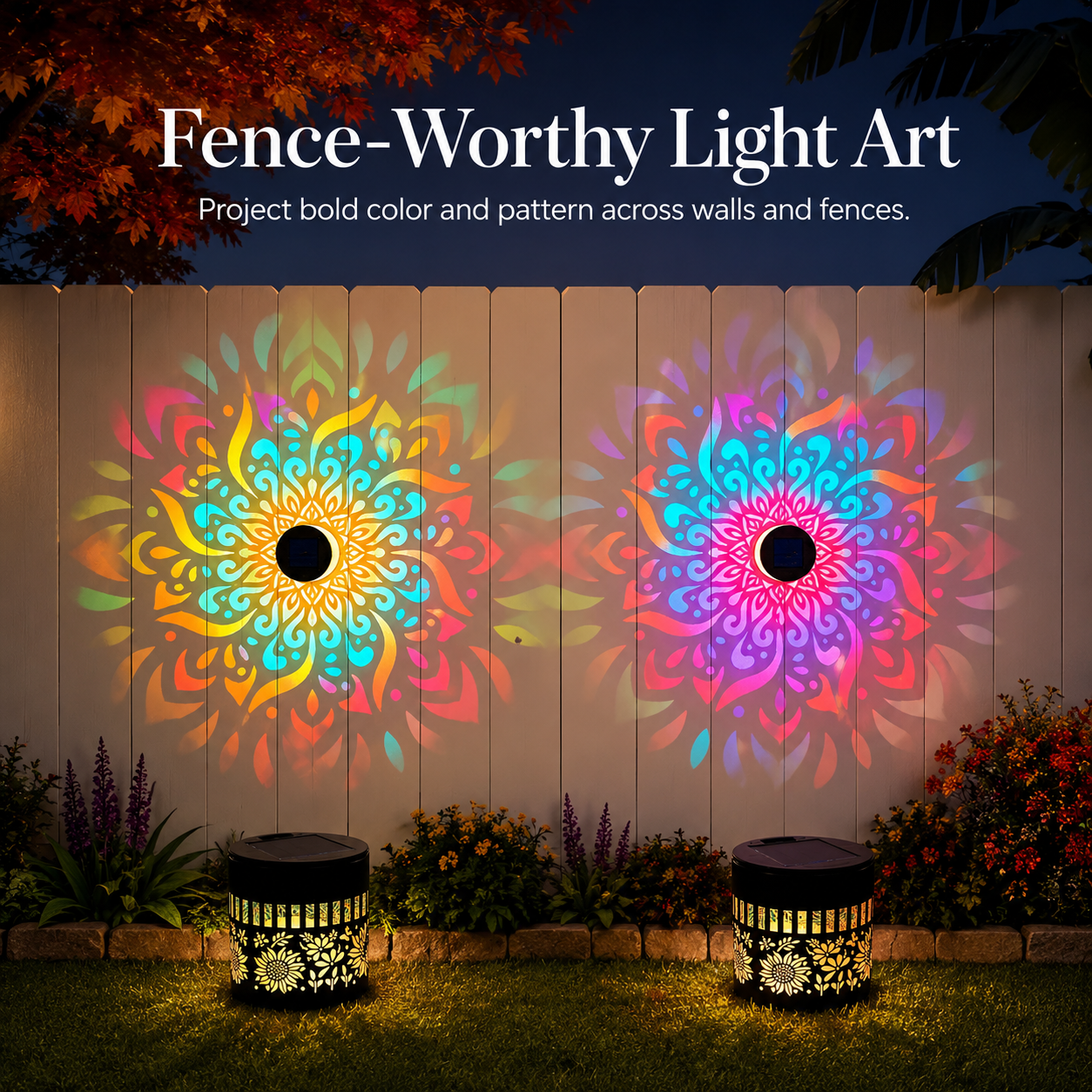Backyard solar garden light