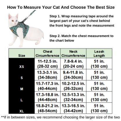 Purrfect Paws™ Cat Harness And Leash Set