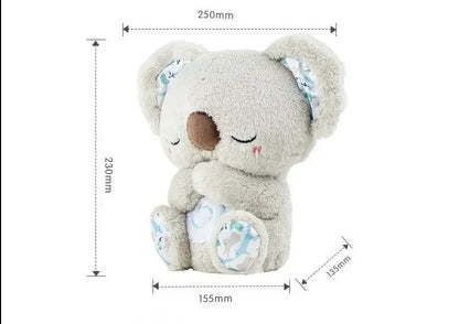 Anxiety Relief Koala Plush Toy with Music, Lights and Rhythmic Breathing Motion