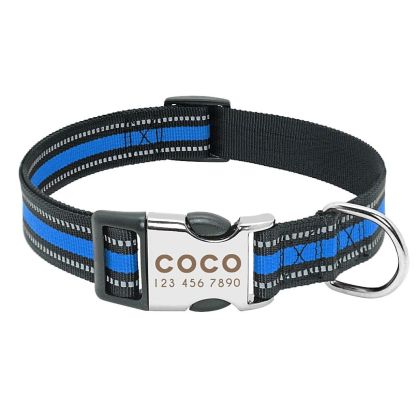 Personalized Safe-At-Night Dog Collar