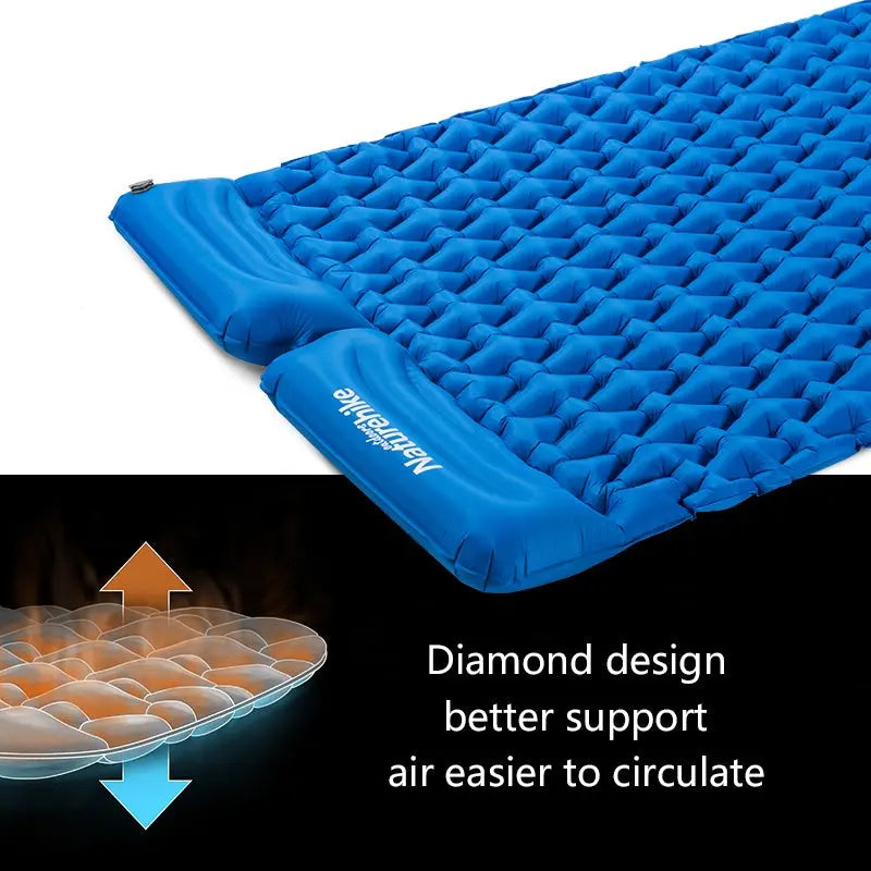 TPU Double Sleeping Pad With Pillow 