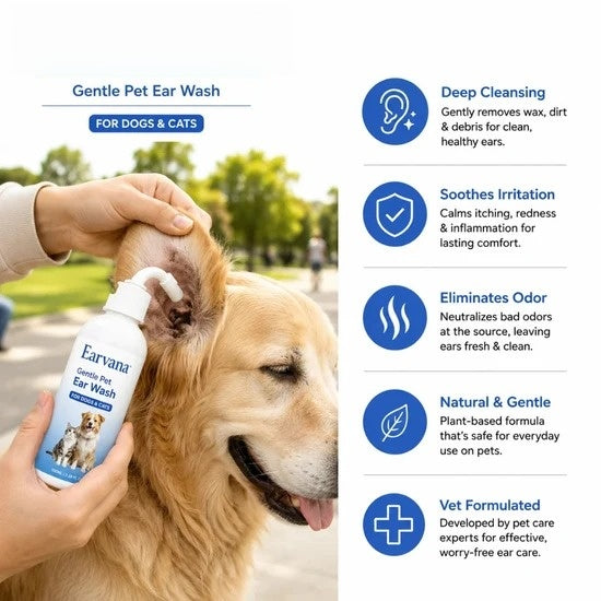 Dirty vs clean pet ear canal comparison