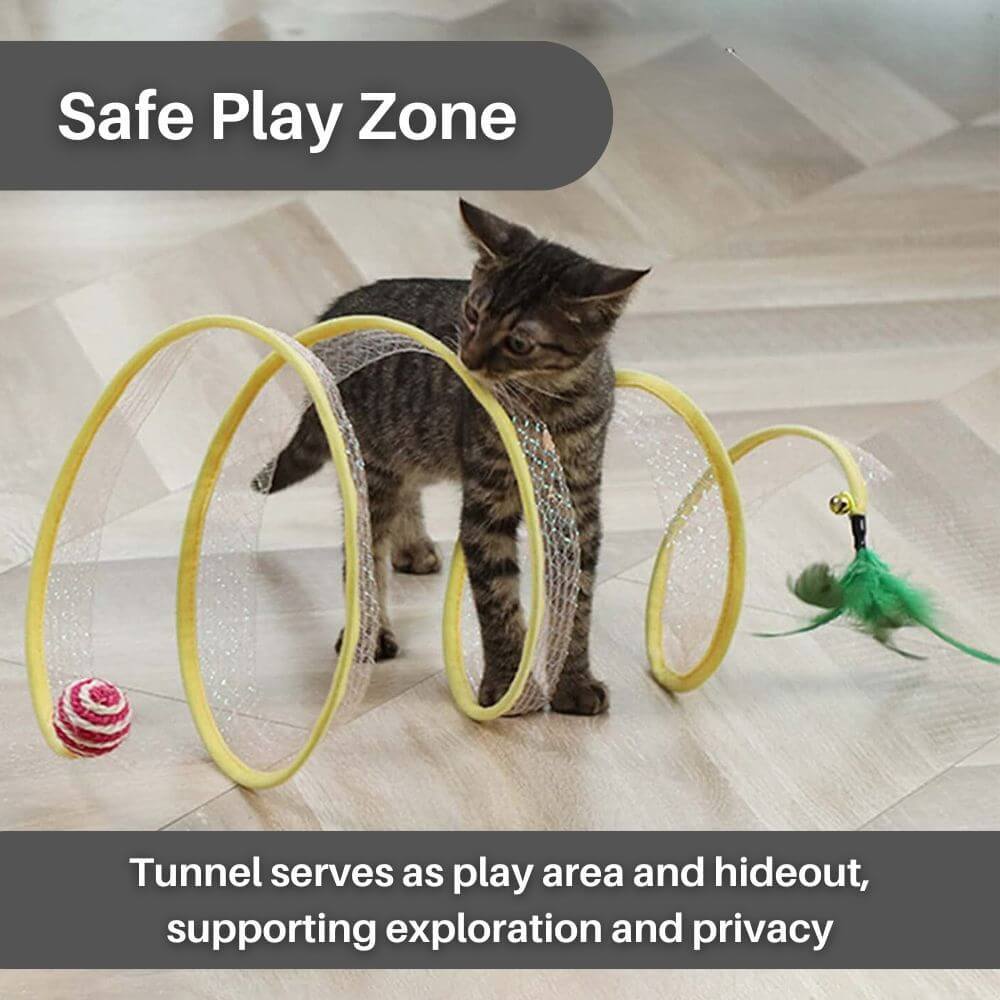 FelineFun™ Self-play Cat Hunting Spiral Tunnel Toy Offer
