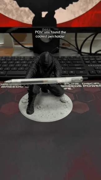 Ninja samurai pen holder product demonstration