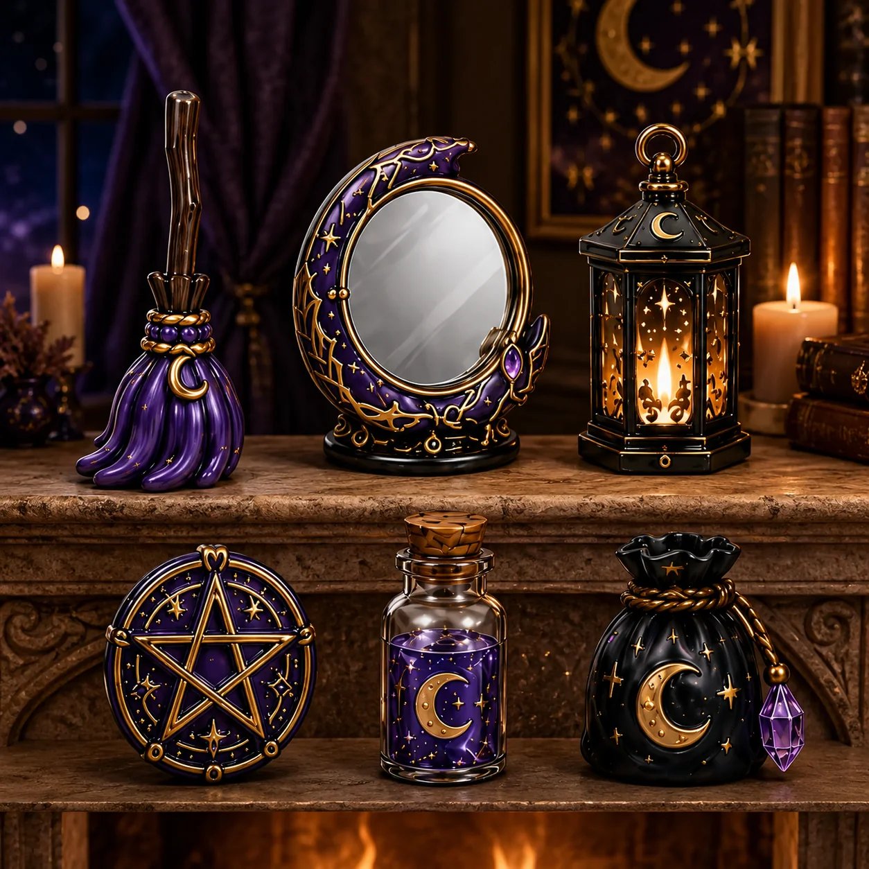⏳ Last Day 49% OFF – 🔮 2026 Crystal Witch Advent Calendar | 24 Days of Mystical Miniatures, Crystal-Inspired Surprises & Witchy Fantasy Charm ✨ - 2D Flat Acrylic