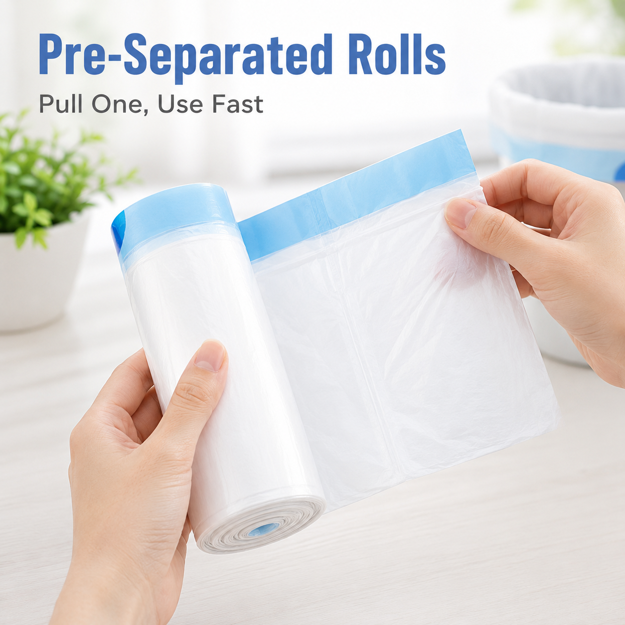Trash bags fit small bins