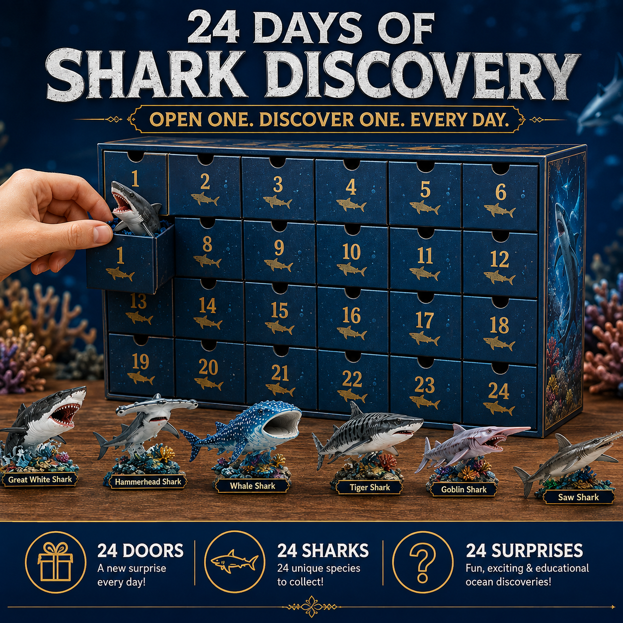 24 Days of Shark Surprises