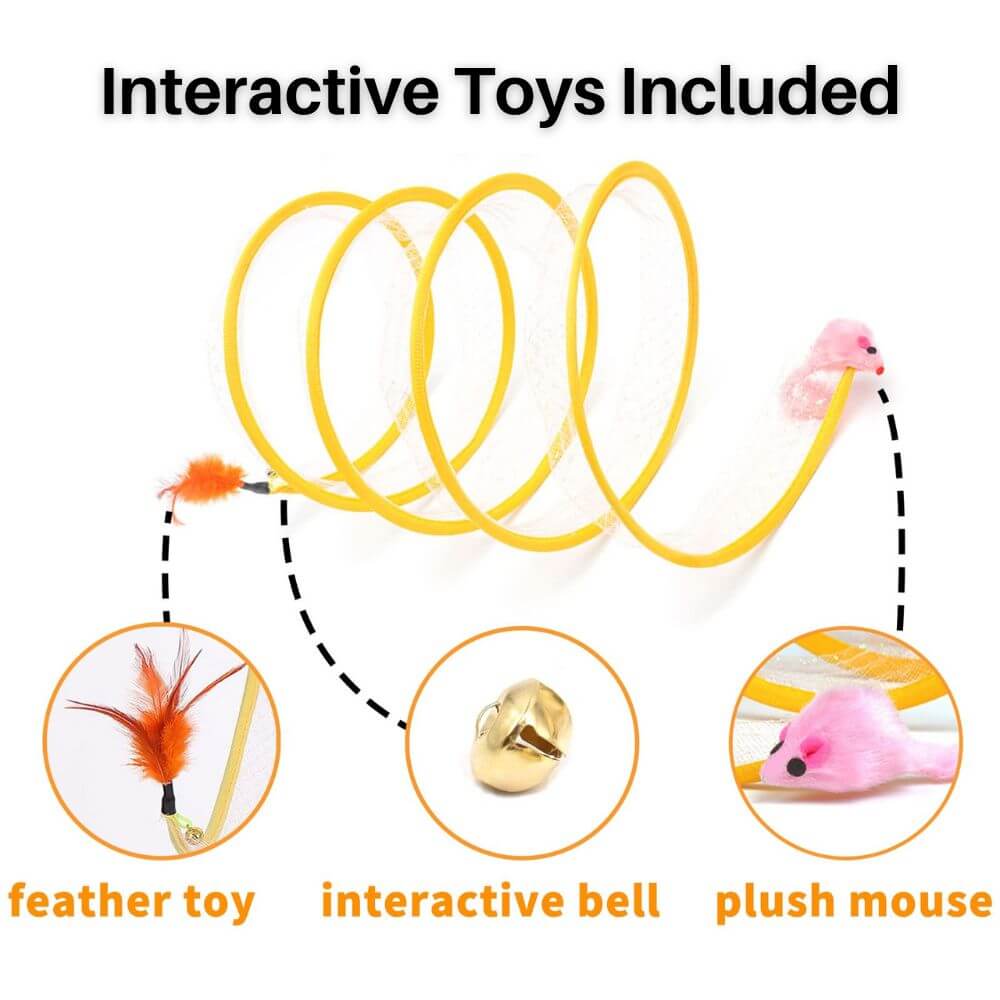 FelineFun™ Self-play Cat Hunting Spiral Tunnel Toy Offer