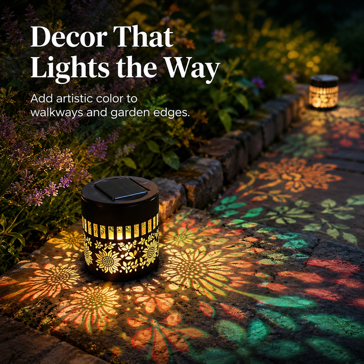 Outdoor solar light detail