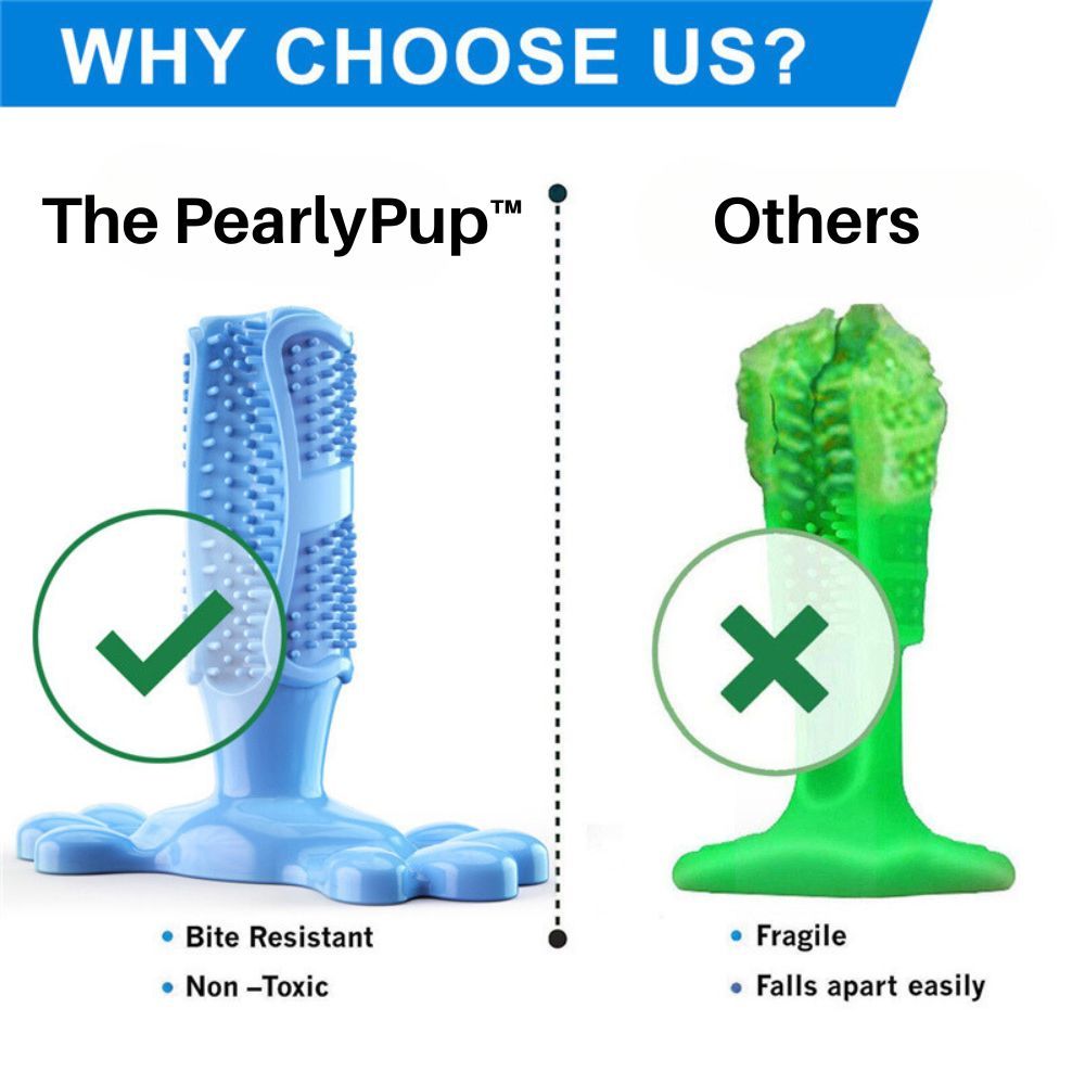 PearlyPup™ Dog Toothbrush Toy