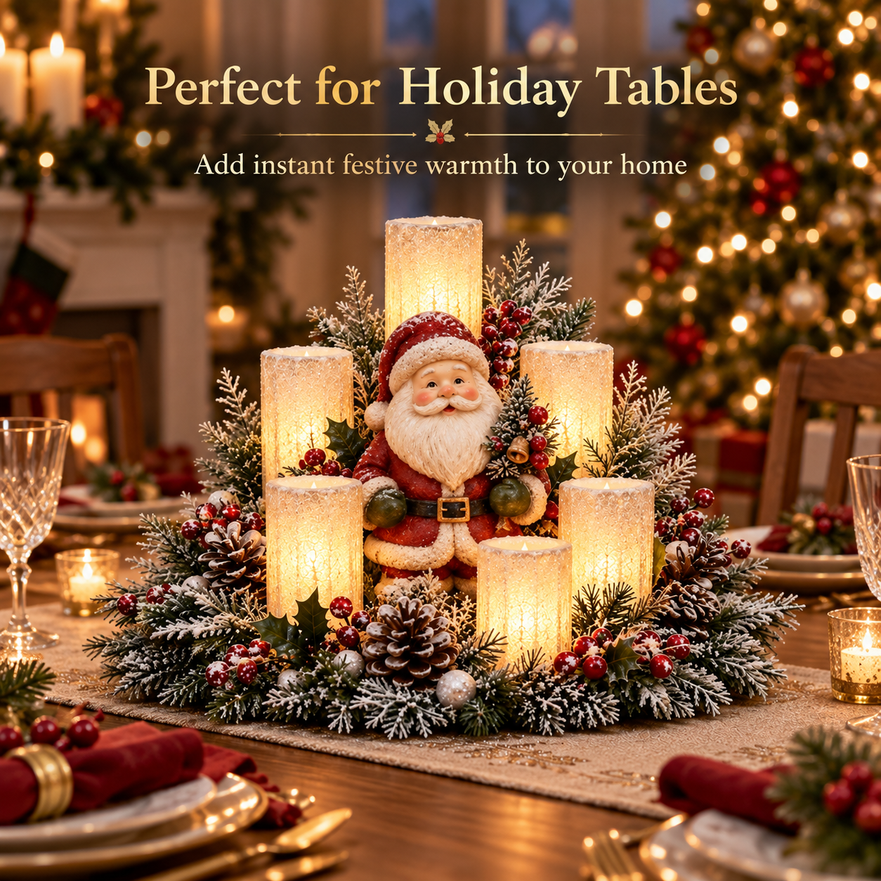 Christmas table centerpiece