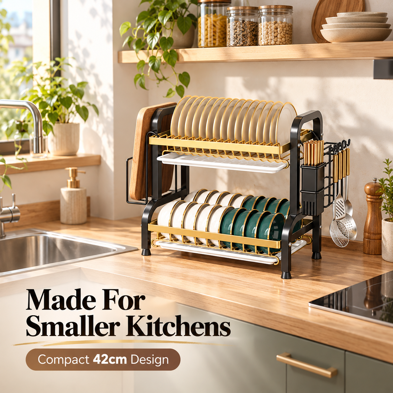 Large dish rack capacity