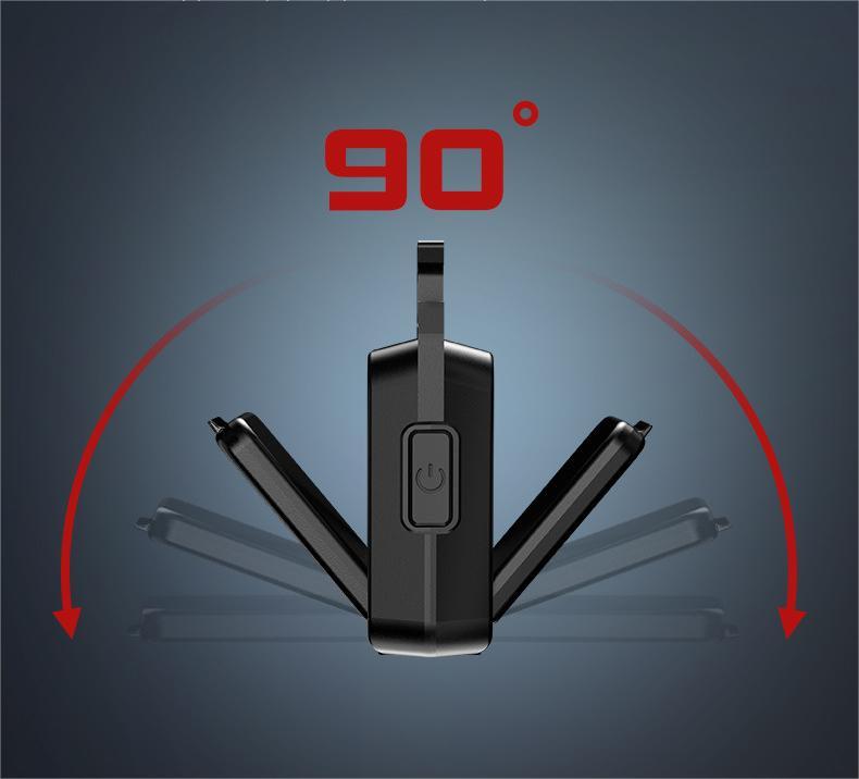 KinWild Keychain Mini LED Flashlight Double COB