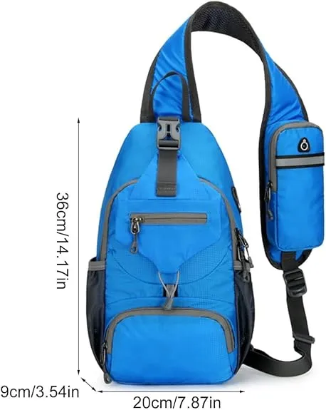 Hiking and outdoor adventure lifestyle with packable sling bag