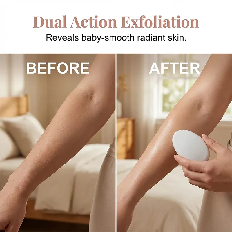 Crystal hair remover exfoliation surface