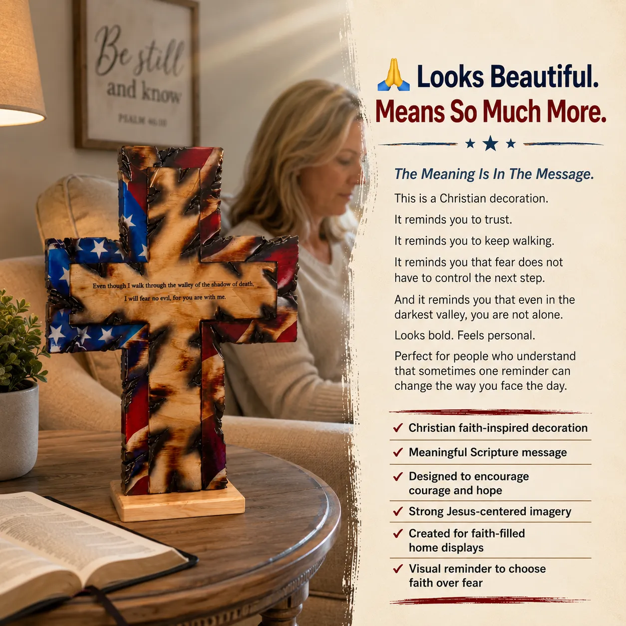 Meaningful Christian Cross Display
