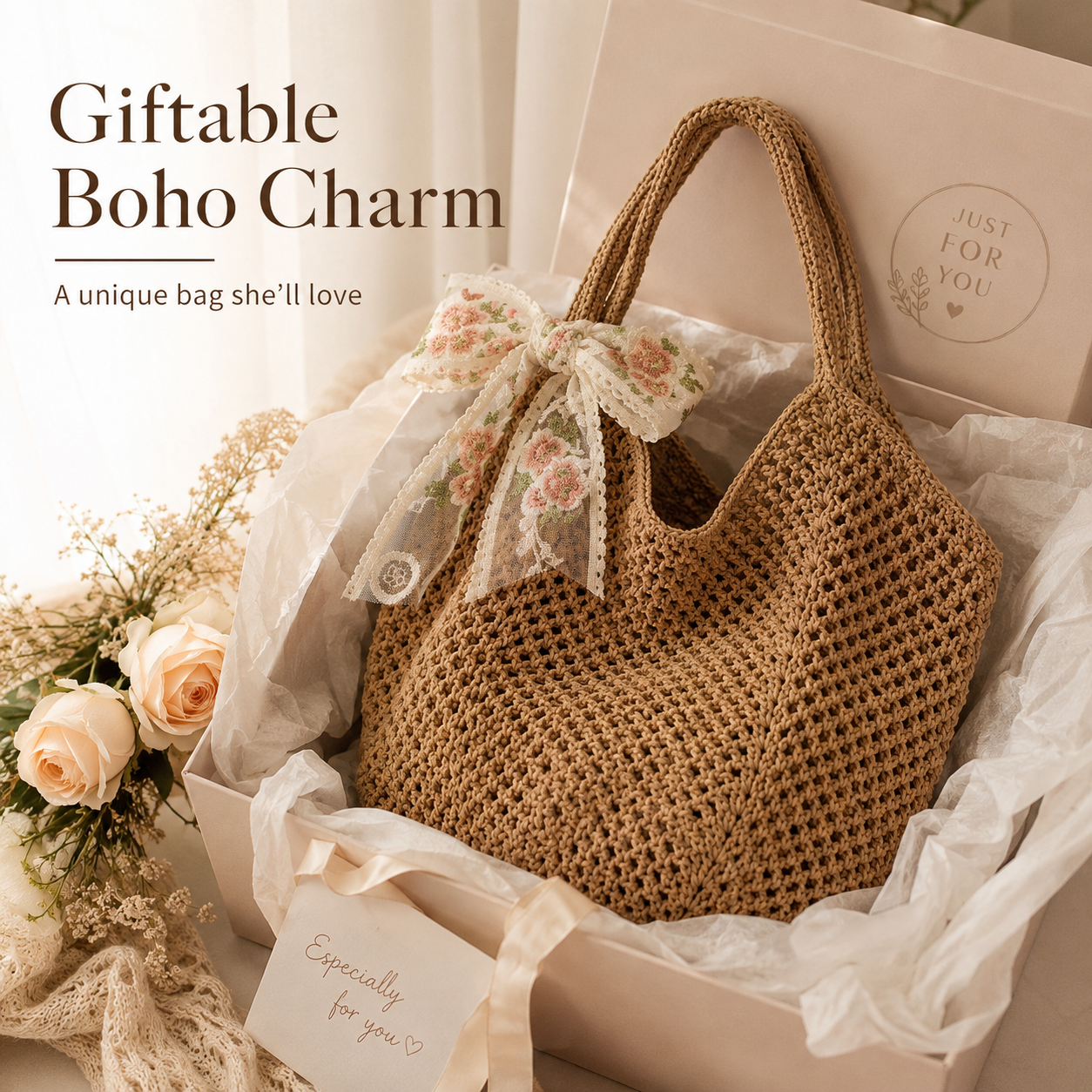 Boho messenger bag for daily use