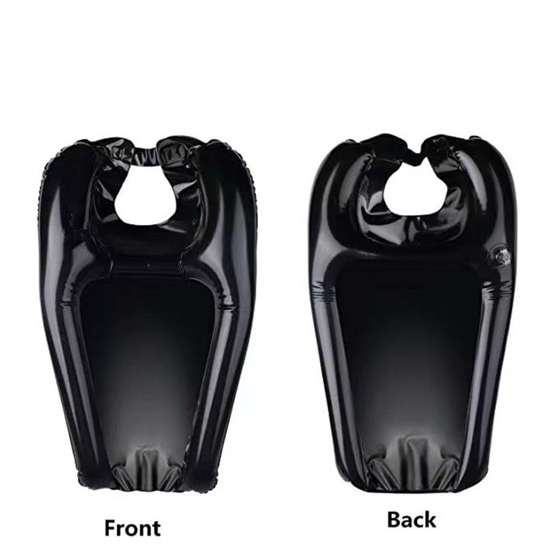 Inflatable hair washing basin for home and assisted care