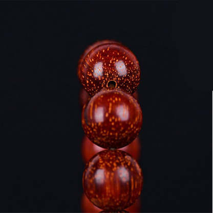 Tibetan Small Leaf Red Sandalwood Balance Bracelet 