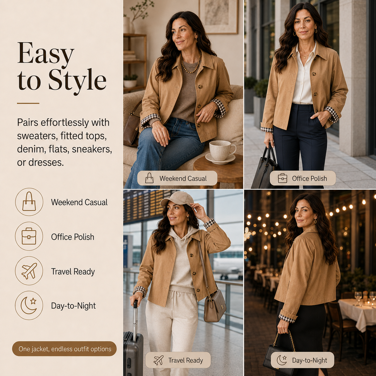 Outfits for office weekend casual and travel