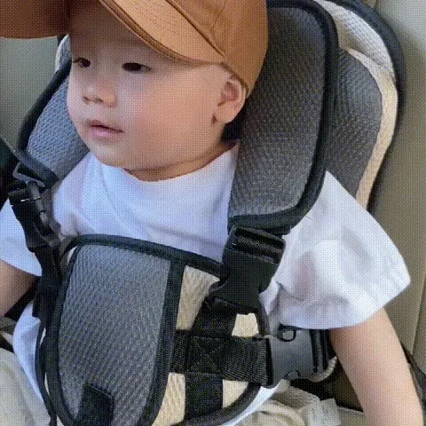 Portable child chair harness seat for supervised dining travel and family outings GIF