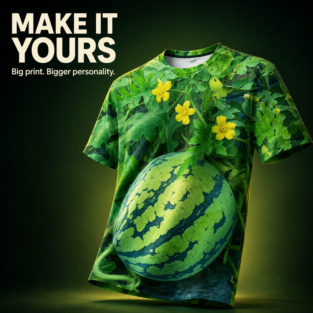 Soft 100 percent cotton watermelon T-shirt